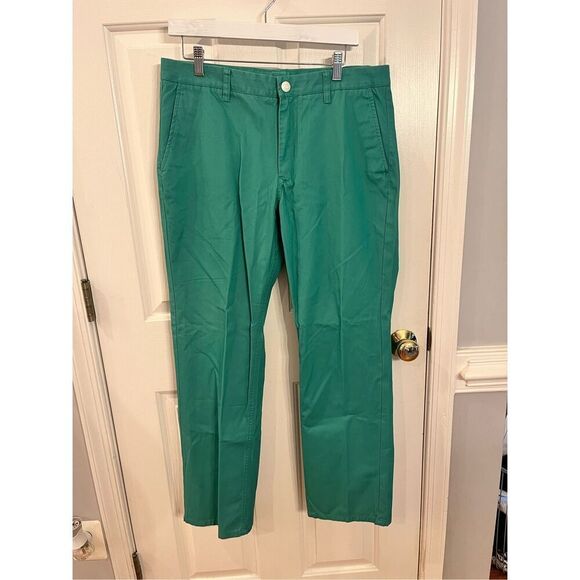 Bonobos Green Straight Fit Washed Chinos Pants sz 34/30 EUC - Picture 1 of 7
